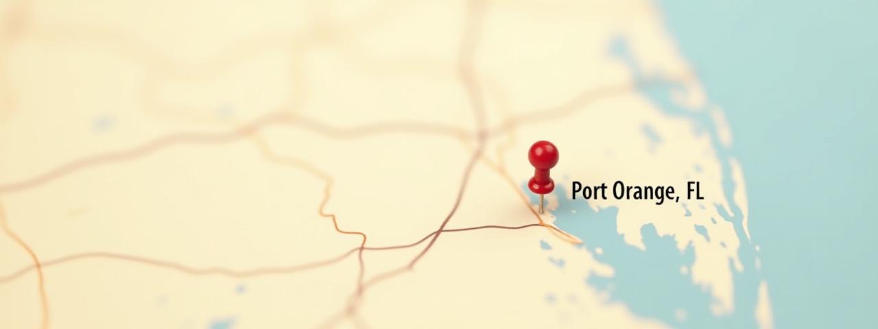 Map showing the studio location of Phyllis J Dessoye in Port Orange, FL