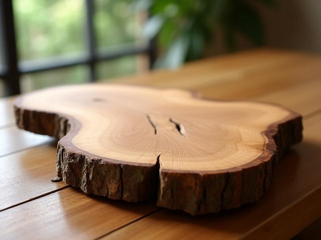 Live-Edge Serving Platter made from sustainable wood